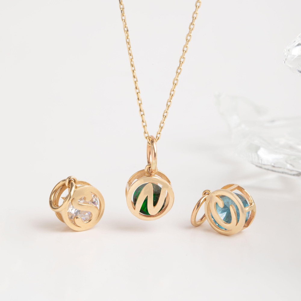 Altın Doğum Taşı Kolye - Goldstore