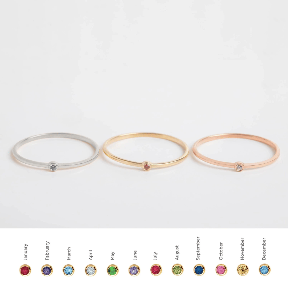 Altın Doğum Taşı Yüzük - Goldstore