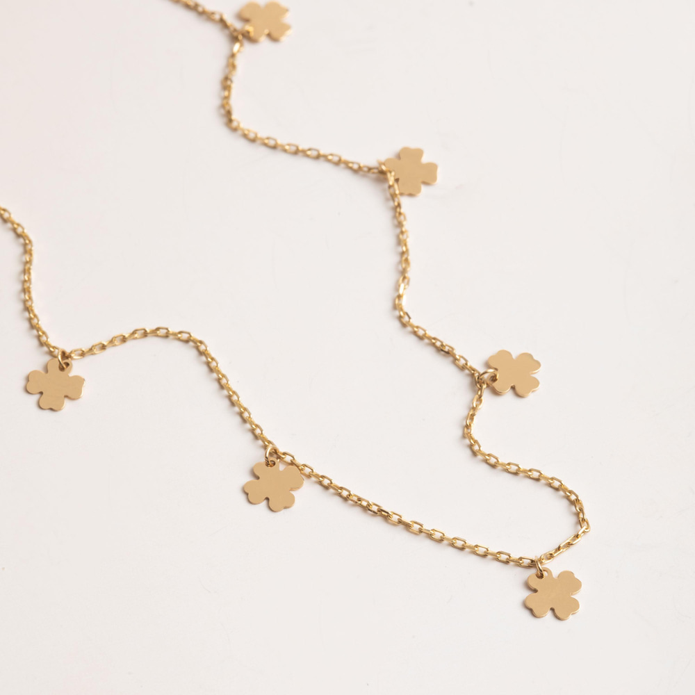 Altın Dört Yapraklı Yonca Halhal - Goldstore