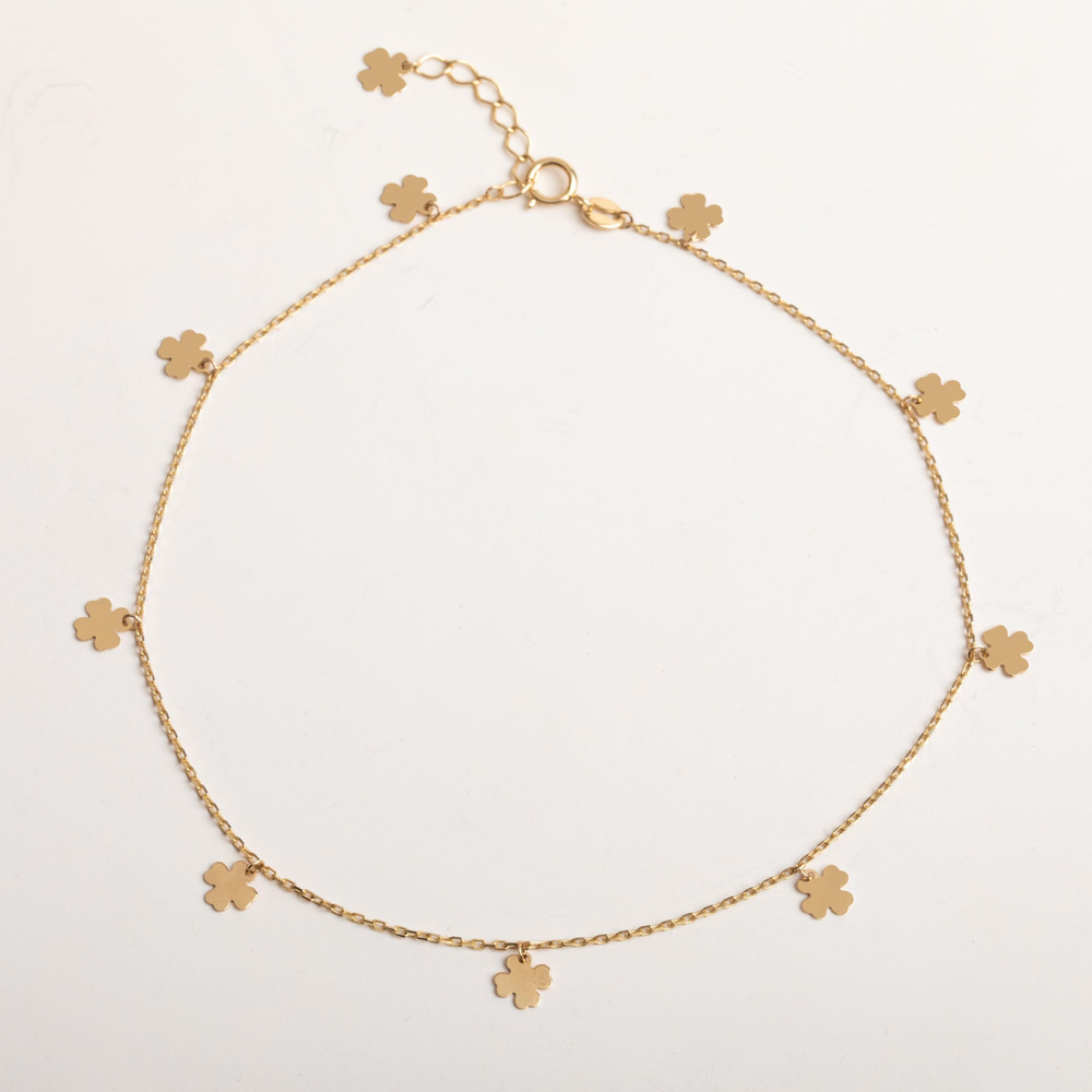 Altın Dört Yapraklı Yonca Halhal - Goldstore