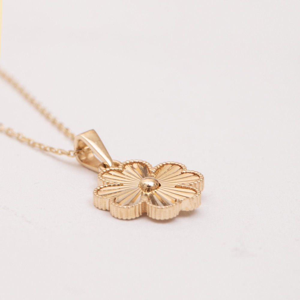 Altın Dört Yapraklı Yonca Kolye - Goldstore