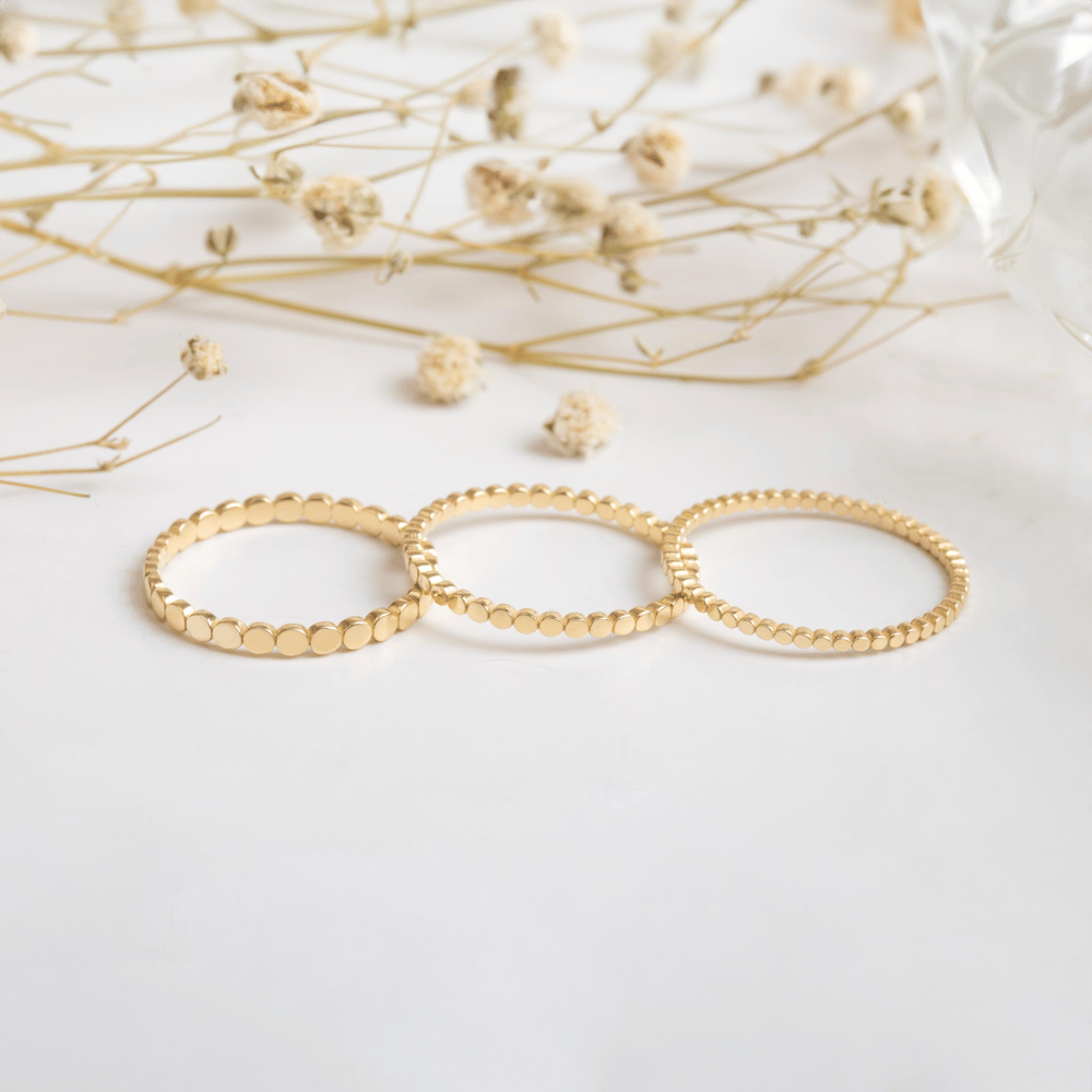 Altın Düz Boncuk Yüzük - Goldstore