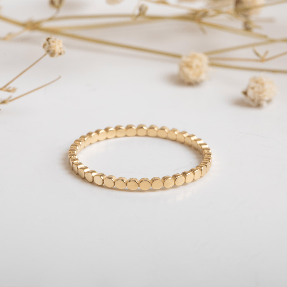 Altın Düz Boncuk Yüzük - Goldstore