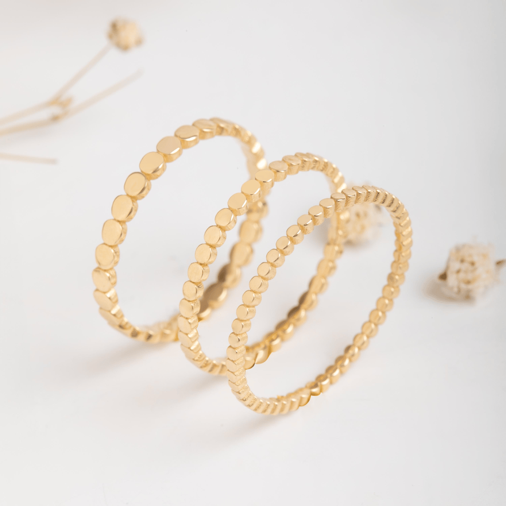 Altın Düz Boncuk Yüzük - Goldstore