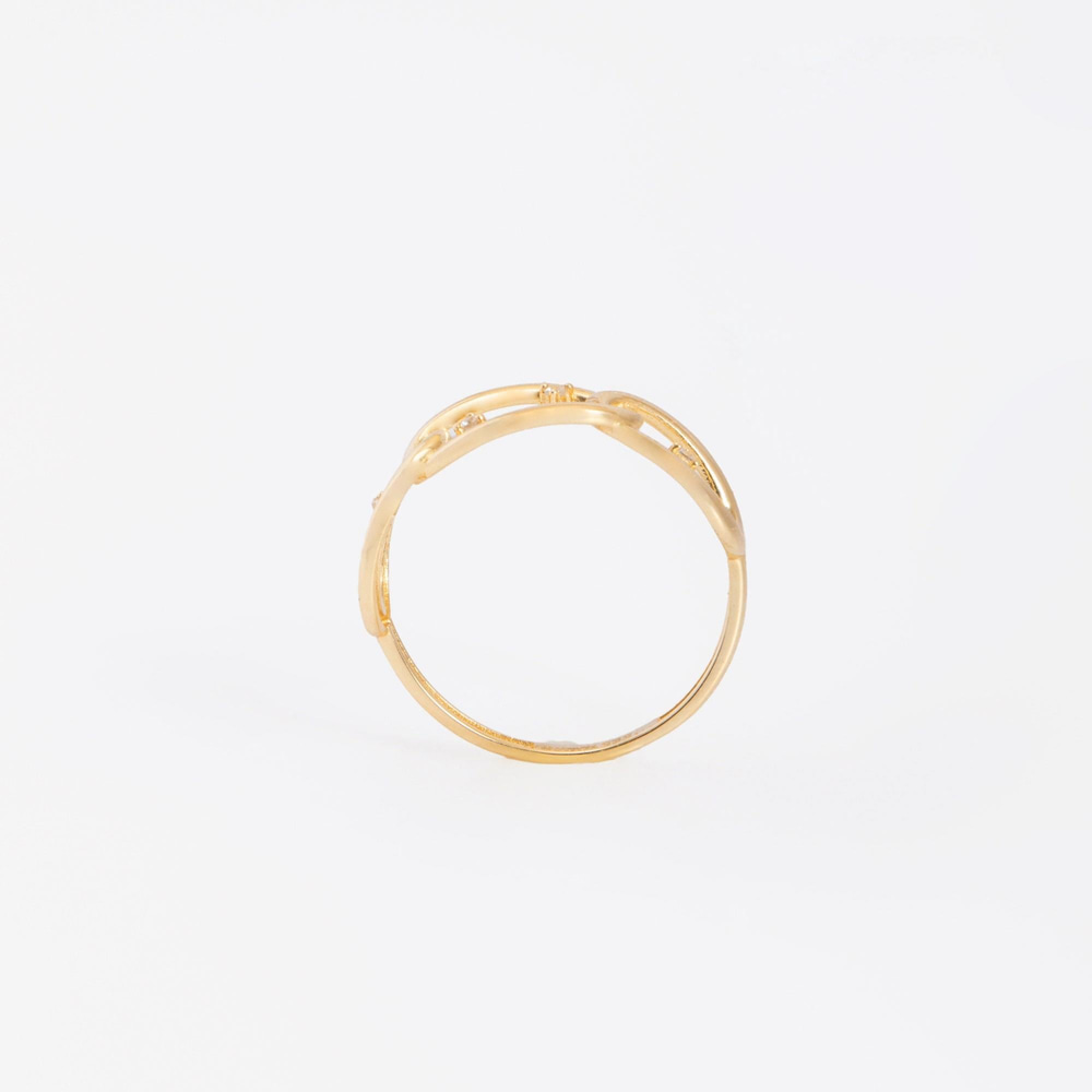 Altın Elmas Zincir Yüzük - Goldstore