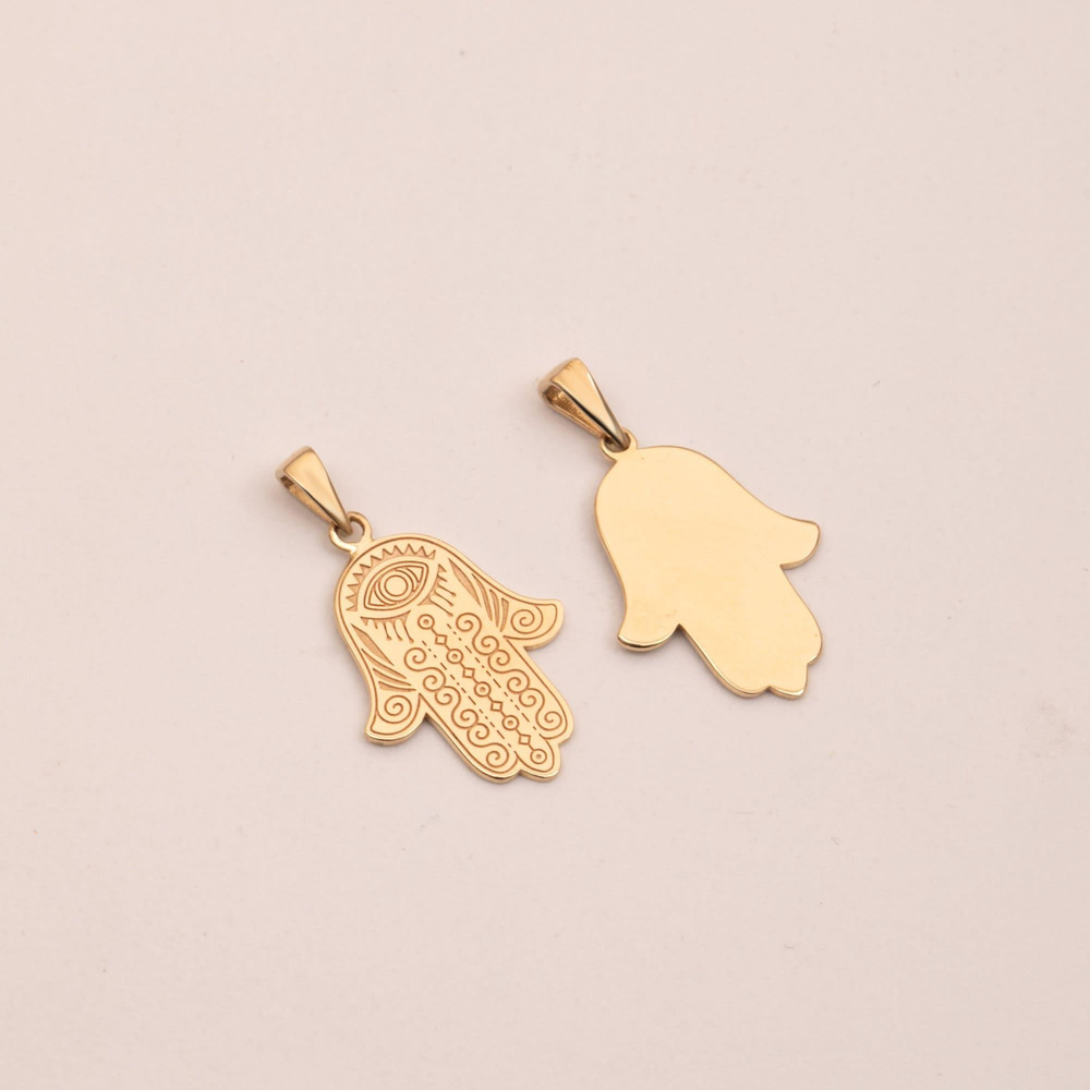 Altın Fatma Ana Eli Kolye - Goldstore