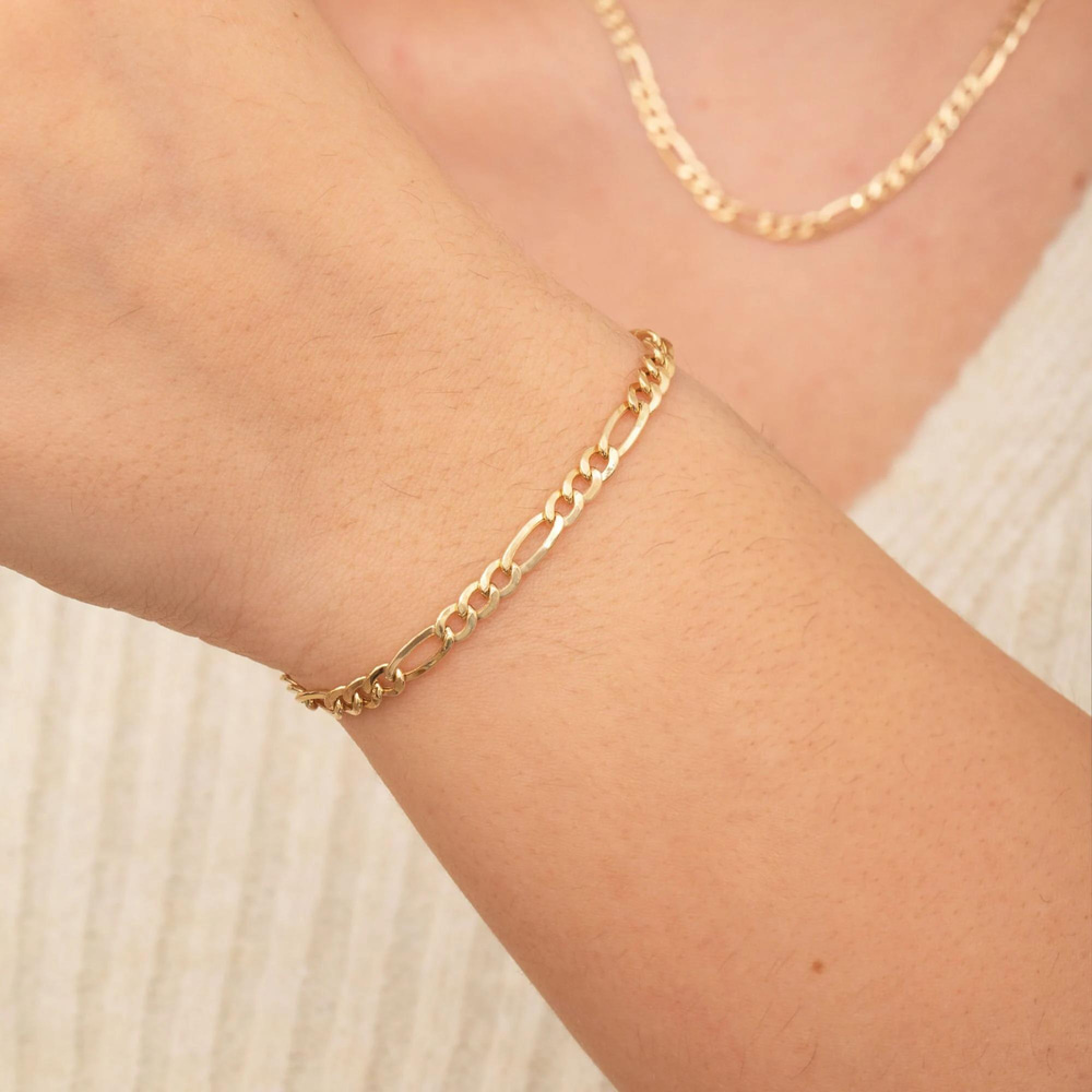 Altın Figaro Zincir Bileklik - Goldstore