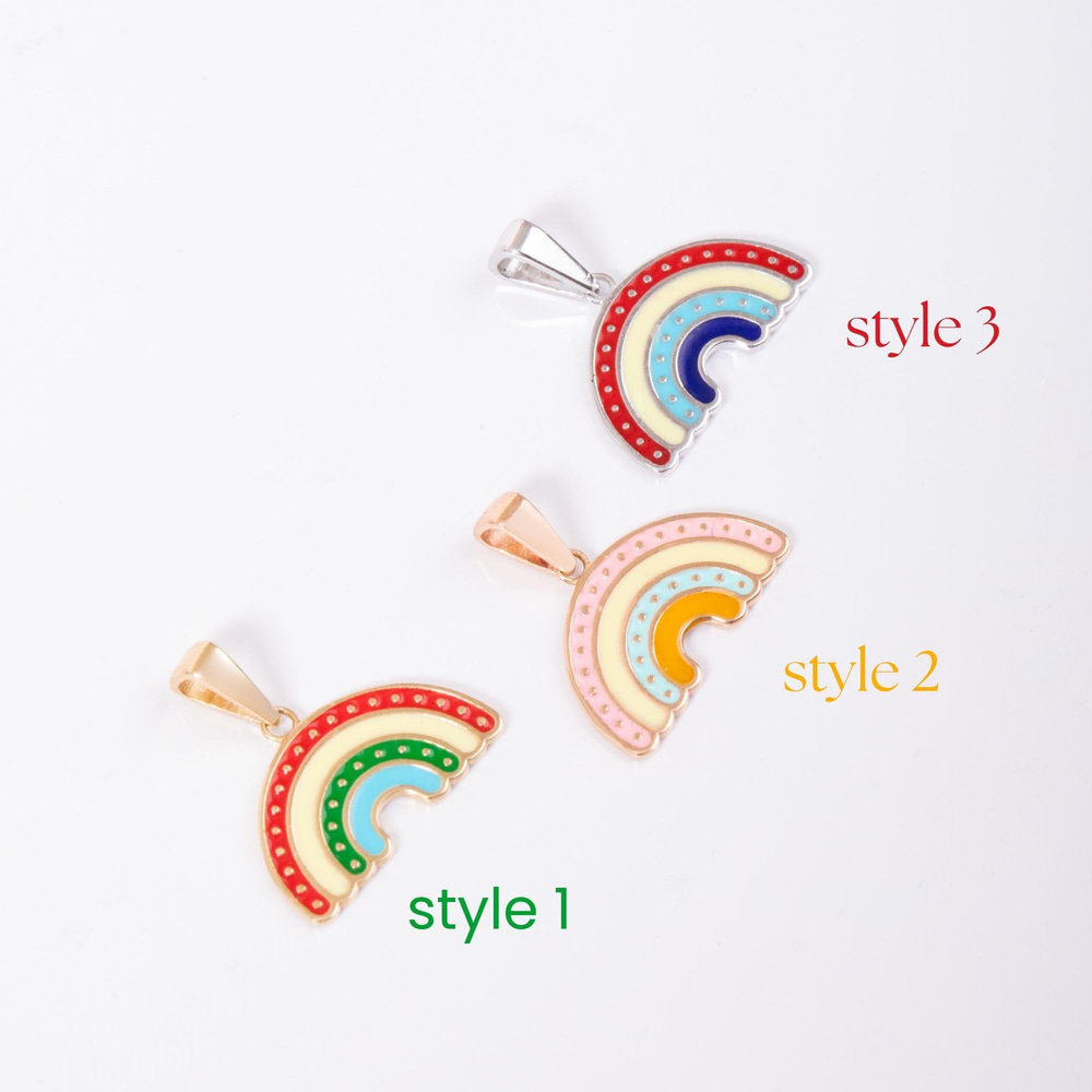 Altın Gökkuşağı Mineli Kolye - Goldstore