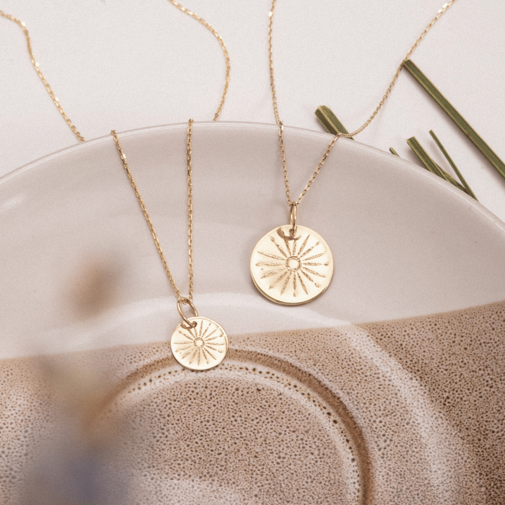 Altın Güneş Işığı Kolye - Goldstore