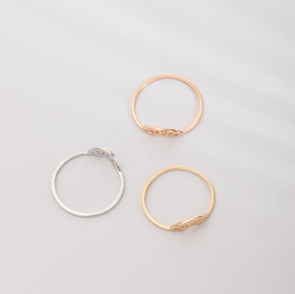 Altın Güneş Işığı Stacking Yüzük - Goldstore