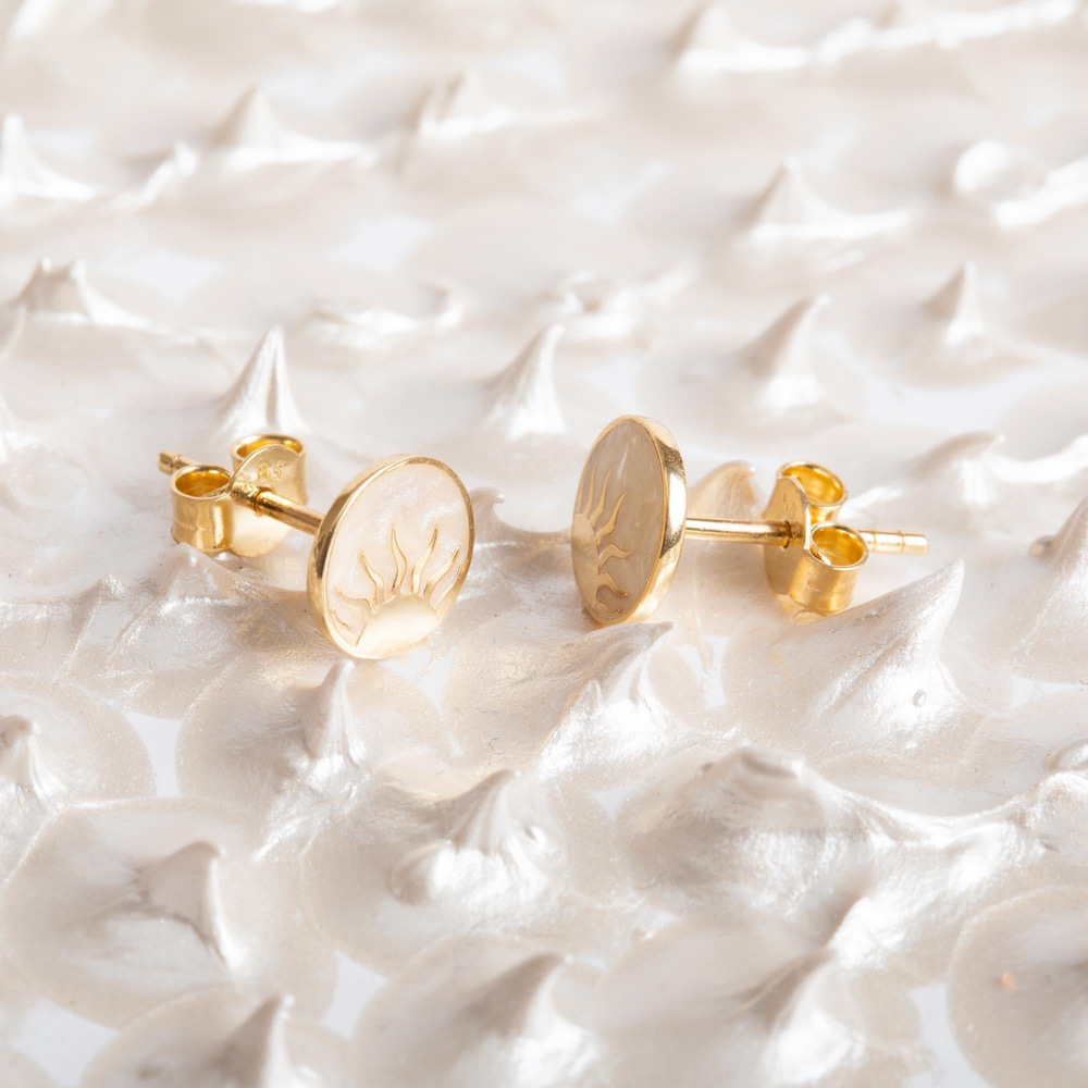 Altın Güneş Stud Küpe - Goldstore
