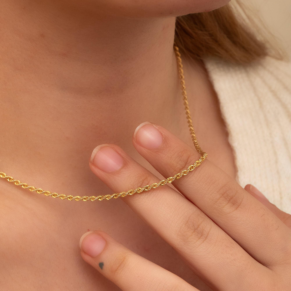 Altın Halat Zincir Kolye - Goldstore