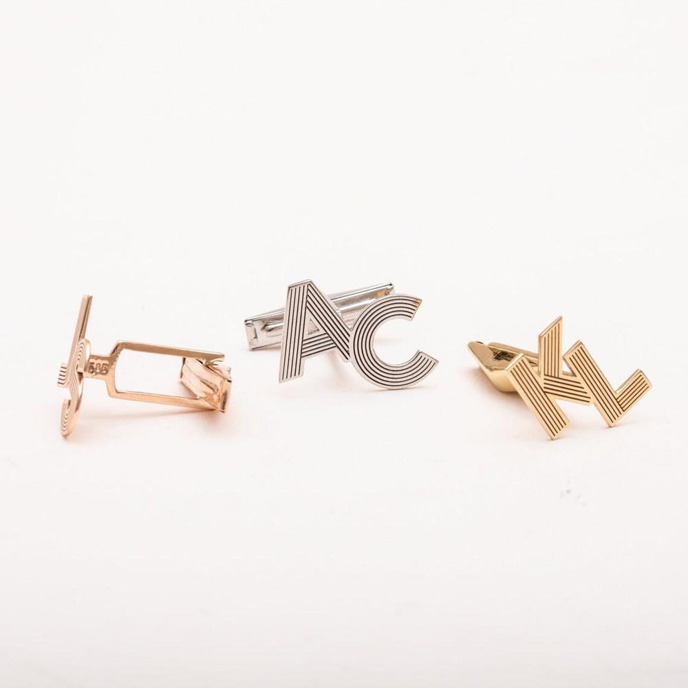 Altın Harf Kol Düğmesi - Goldstore