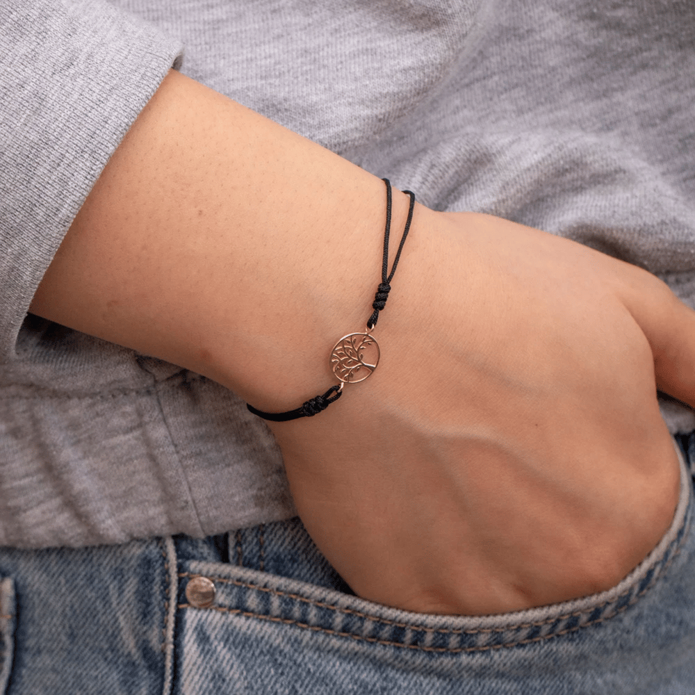 Altın Hayat Ağacı İpli Bileklik - Goldstore