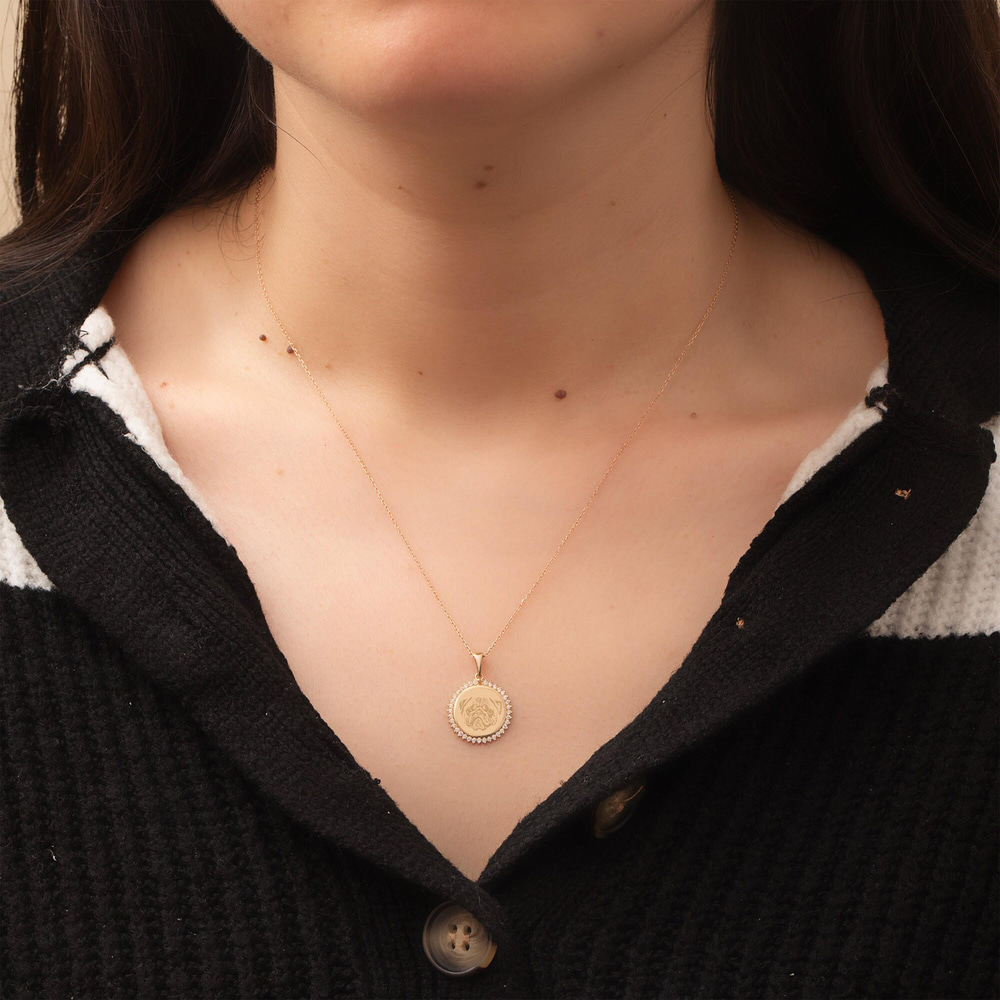 Altın İsim ve Portre Kolye - Goldstore