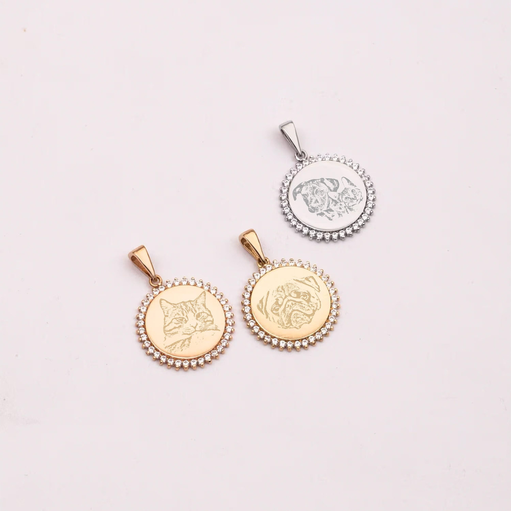 Altın İsim ve Portre Kolye - Goldstore