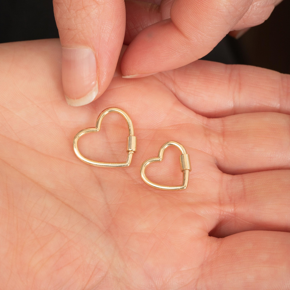 Altın Kalp Charm Holder - Goldstore