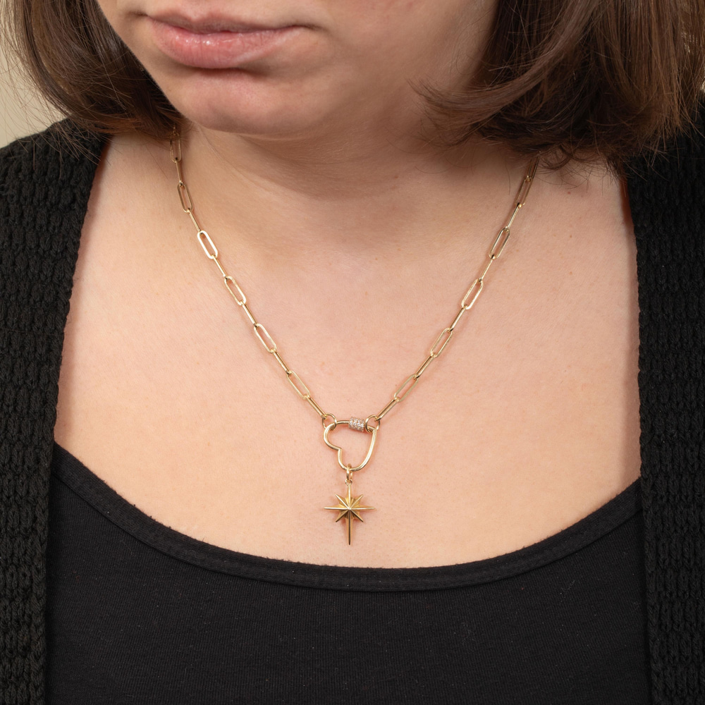 Altın Kalp Charm Holder - Goldstore