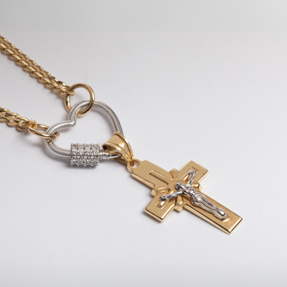 Altın Kalp Charm Holder - Goldstore