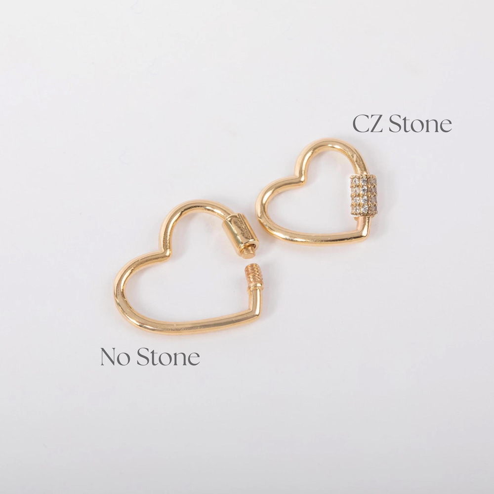 Altın Kalp Charm Holder - Goldstore