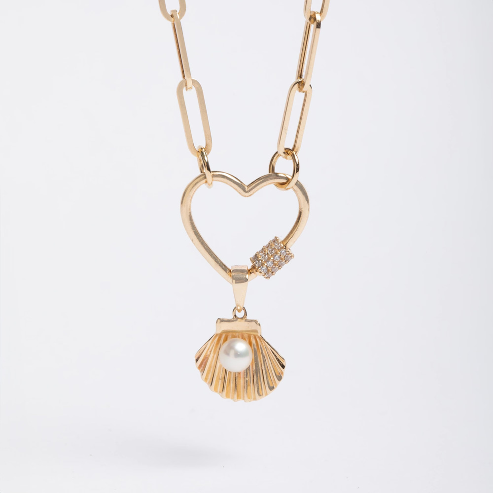 Altın Kalp Charm Holder - Goldstore