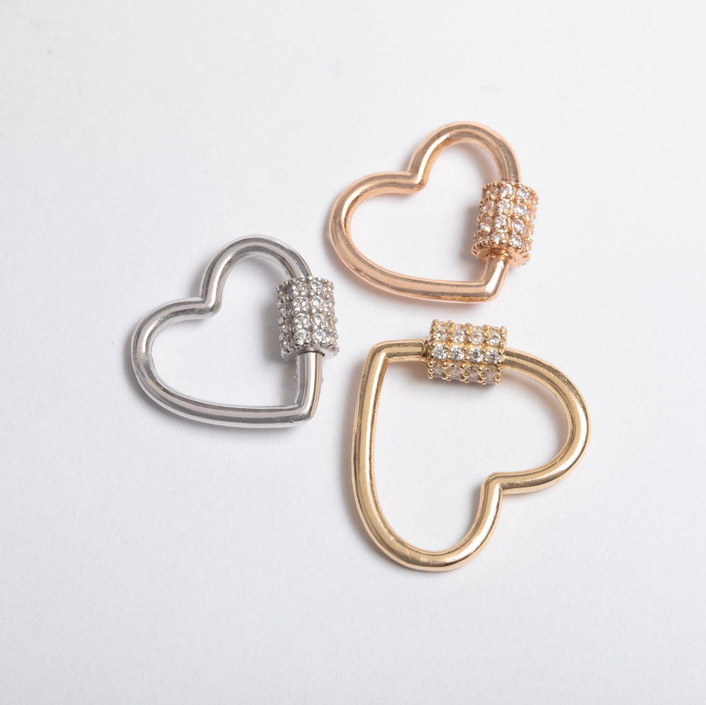 Altın Kalp Charm Holder - Goldstore