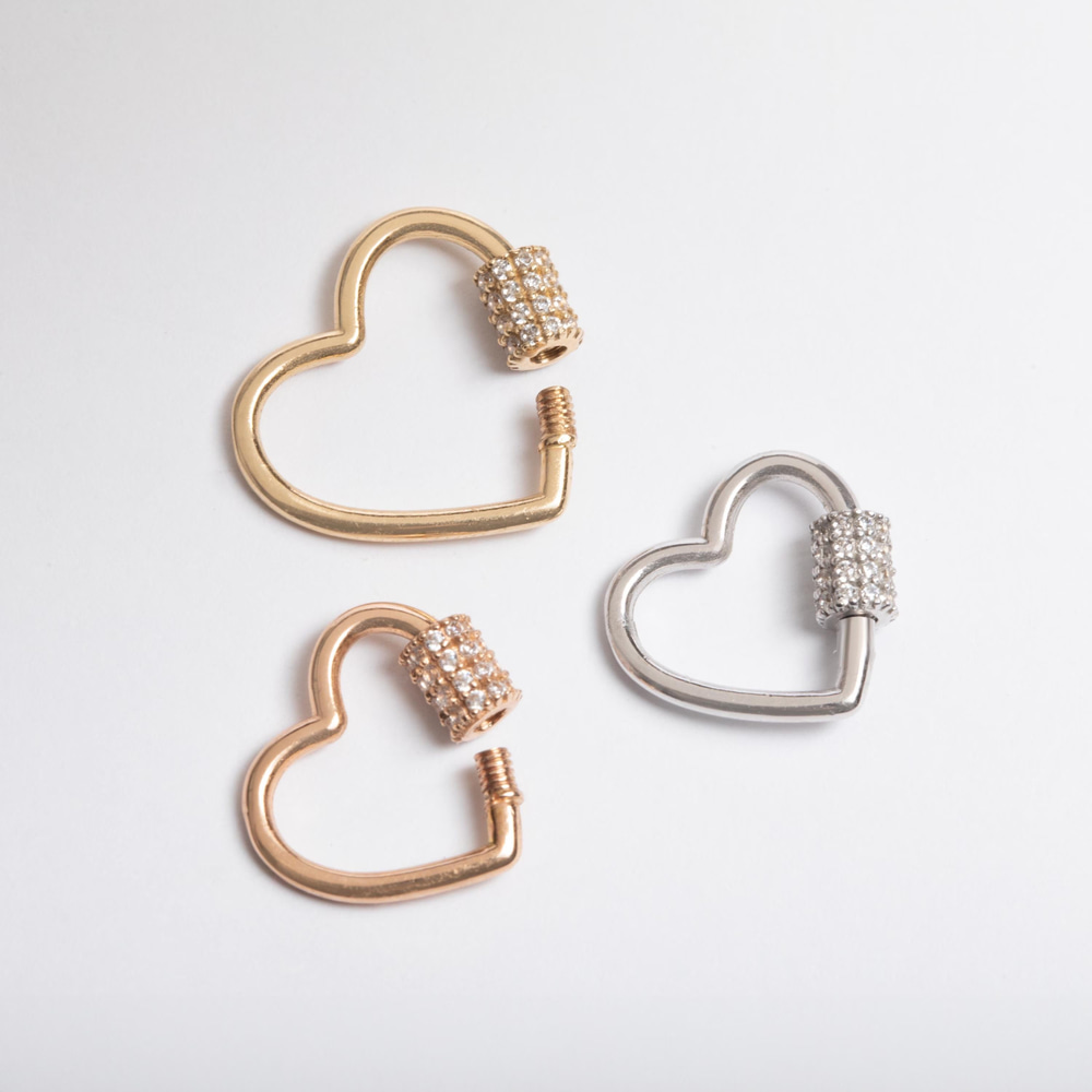 Altın Kalp Charm Holder - Goldstore