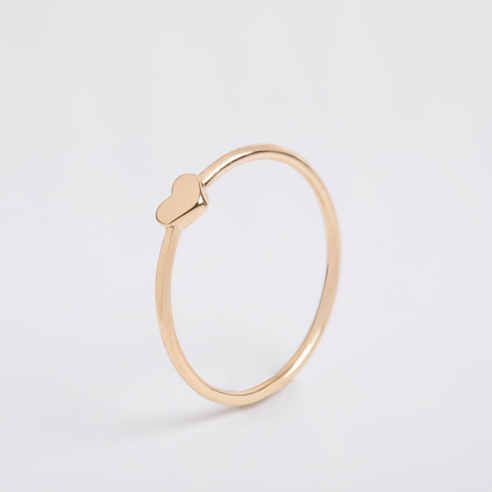 Altın Kalp Figürlü Yüzük - Goldstore