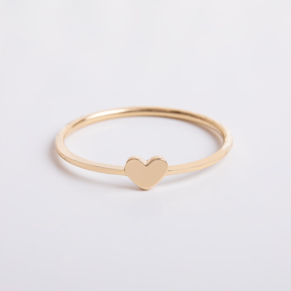 Altın Kalp Figürlü Yüzük - Goldstore
