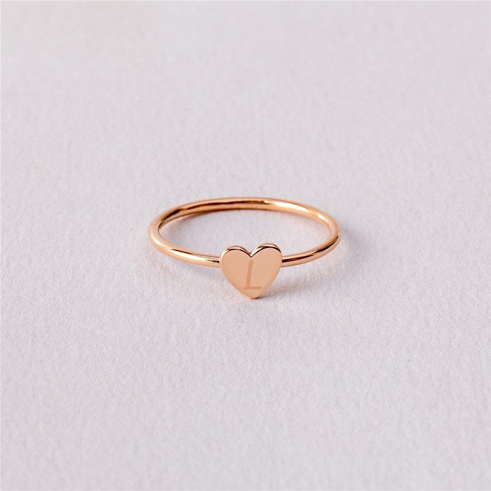 Altın Kalp Kişiye Özel Yüzük - Goldstore