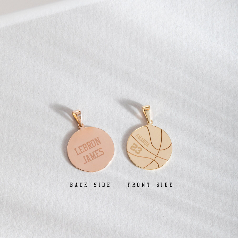 Altın Kişiye Özel Basketbol Kolye - Goldstore