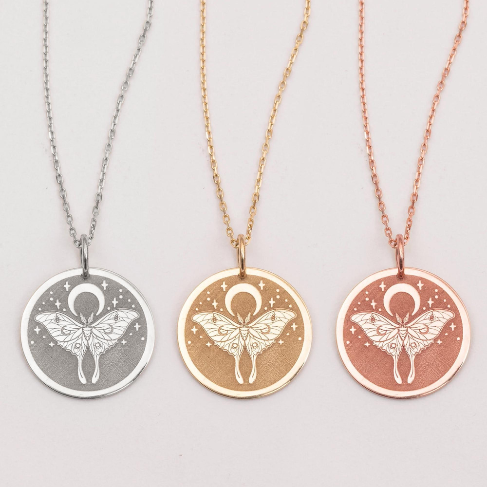Altın Kişiye Özel Güve Kolye - Goldstore
