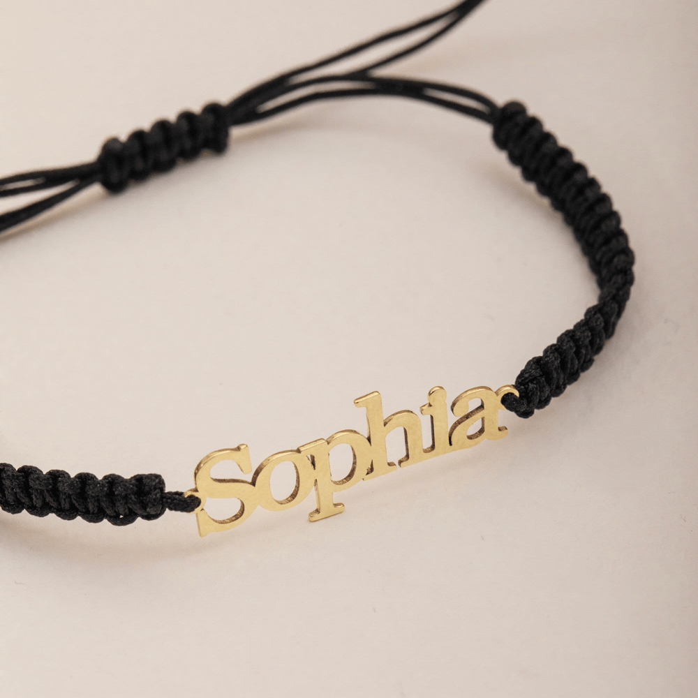 Altın Kişiye Özel İsim Bileklik - Goldstore