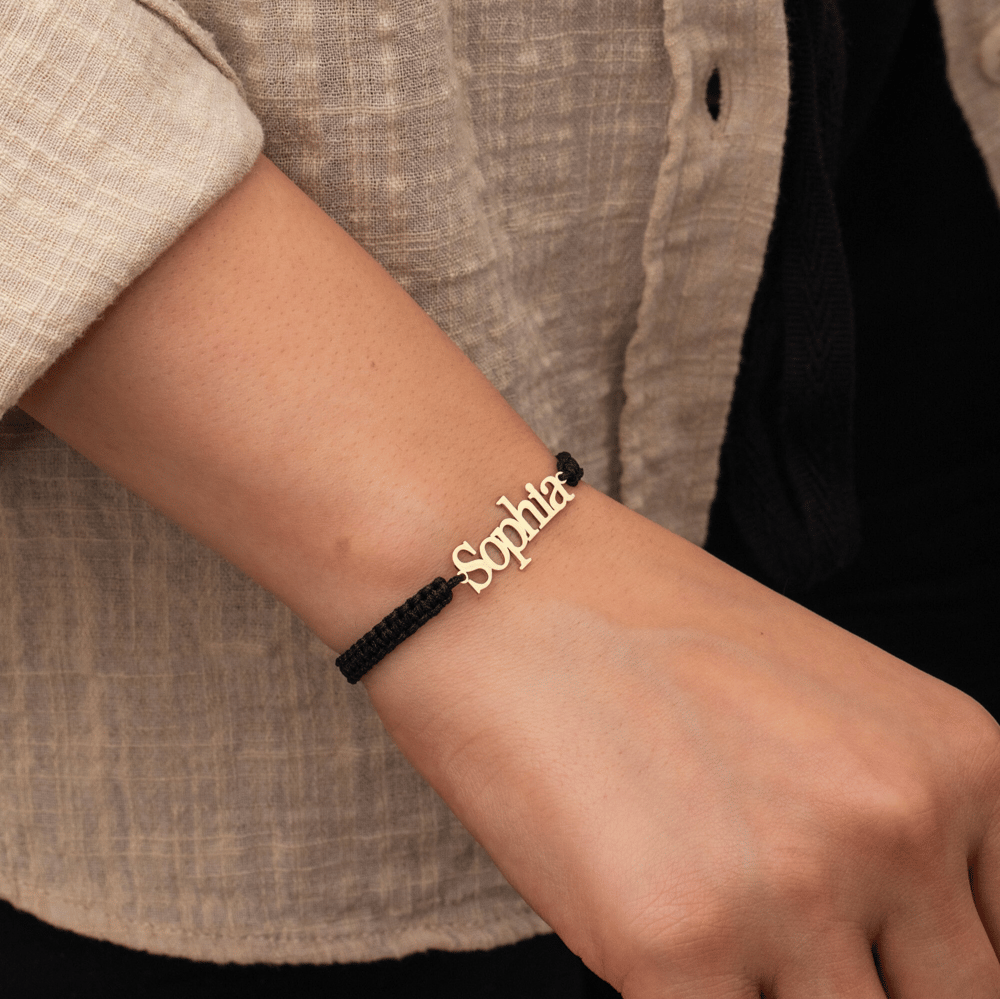 Altın Kişiye Özel İsim Bileklik - Goldstore