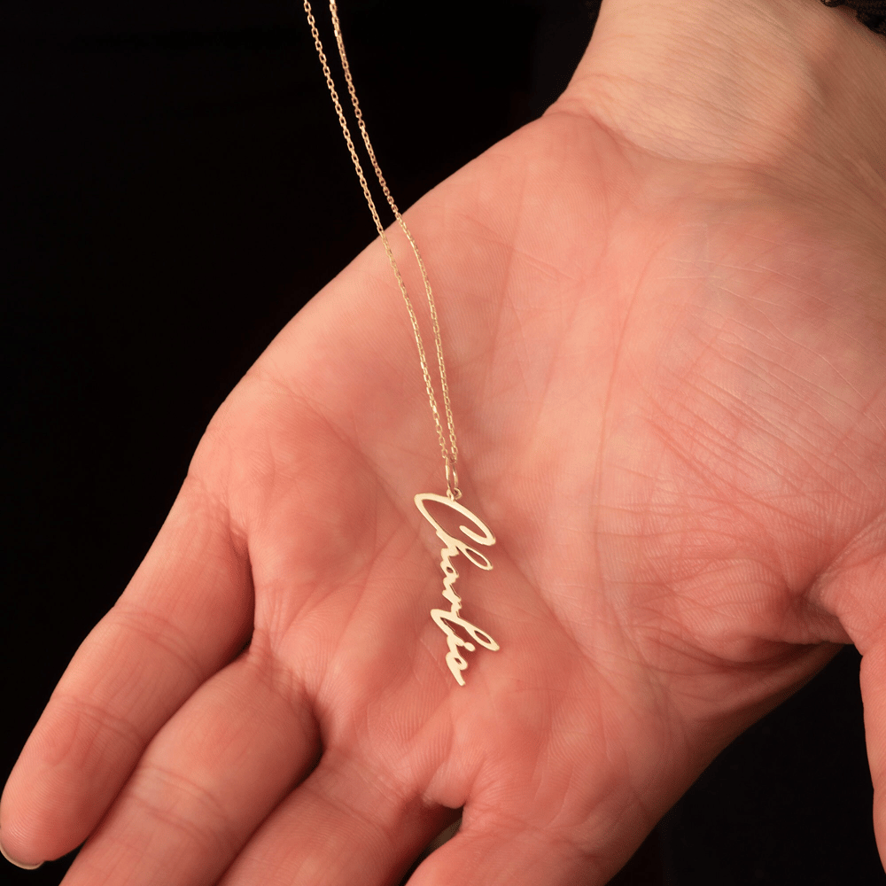 Altın Kişiye Özel İsim Kolye - Goldstore
