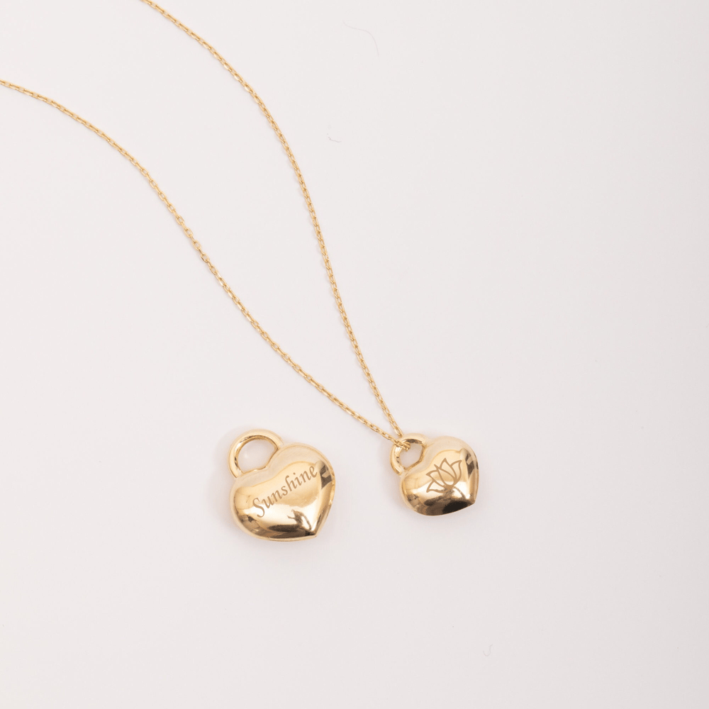 Altın Kişiye Özel Kalp Kolye - Goldstore