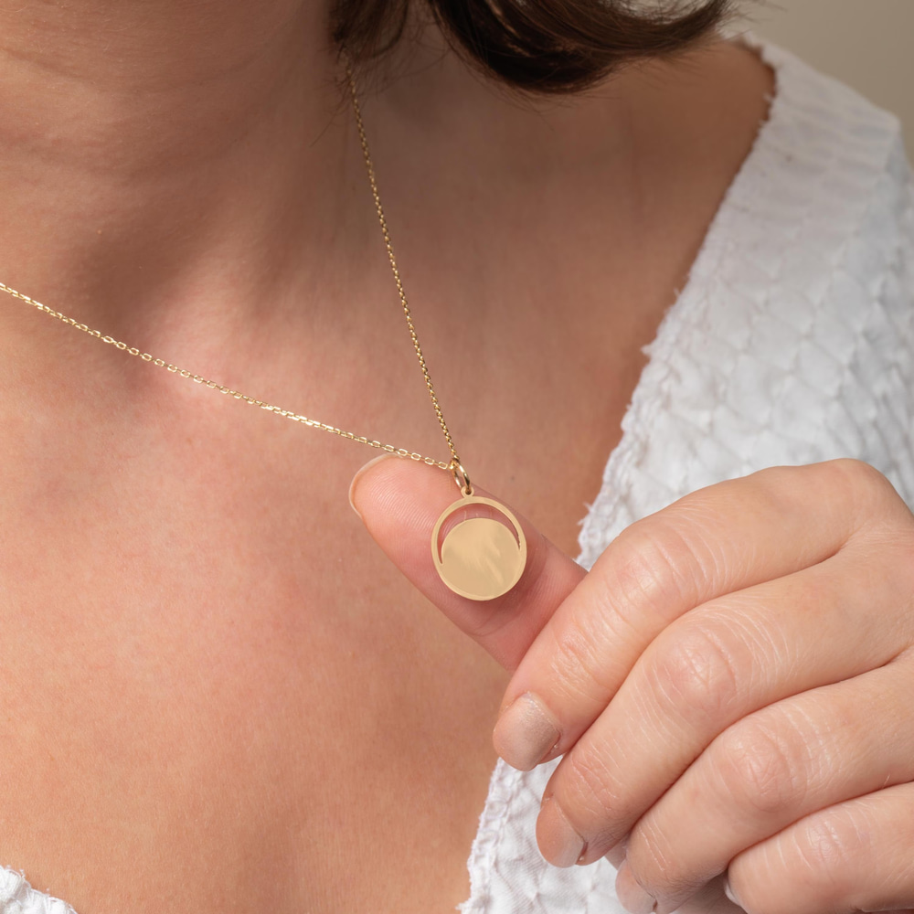 Altın Kişiye Özel Kazıma Kolye - Goldstore