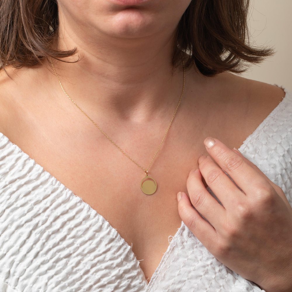 Altın Kişiye Özel Kazıma Kolye - Goldstore