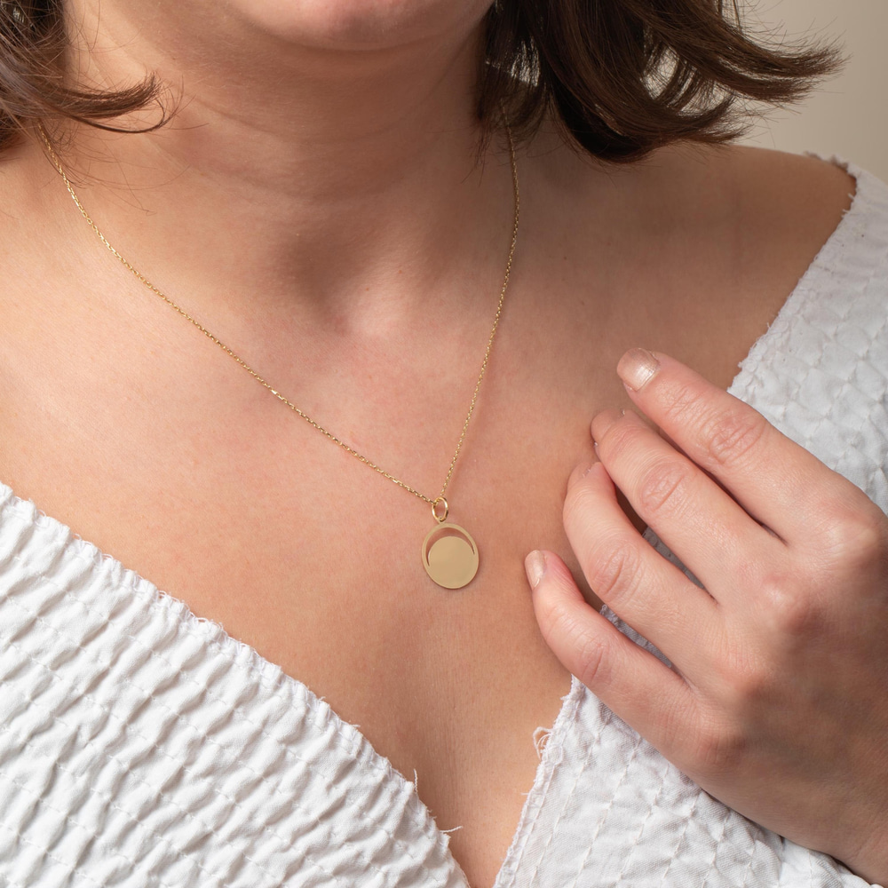 Altın Kişiye Özel Kazıma Kolye - Goldstore