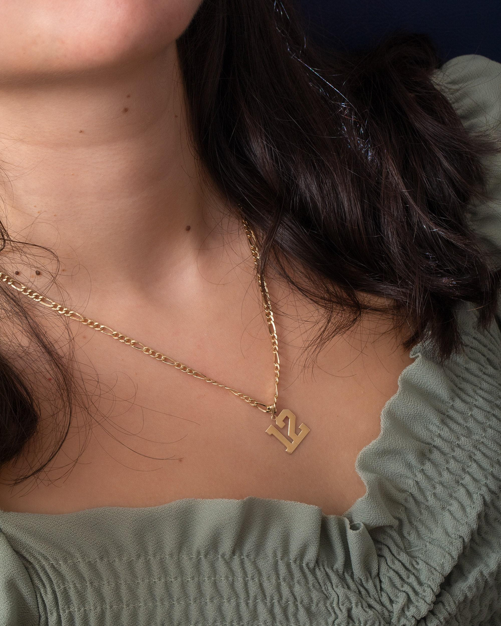 Altın Kişiye Özel Numara Kolye - Goldstore