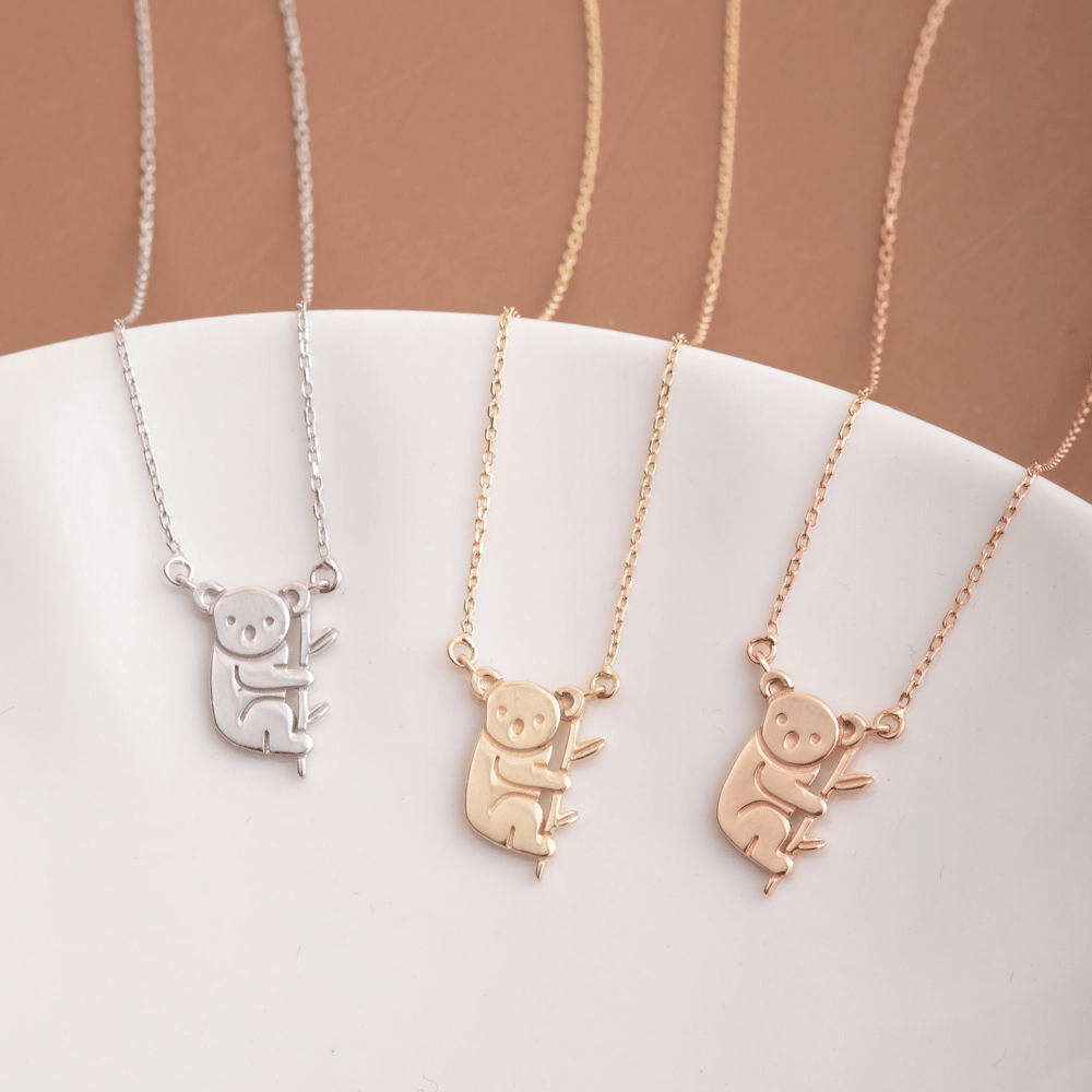 Altın Koala Figürlü Kolye - Goldstore