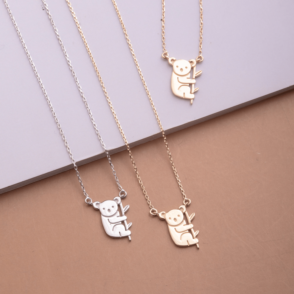 Altın Koala Figürlü Kolye - Goldstore