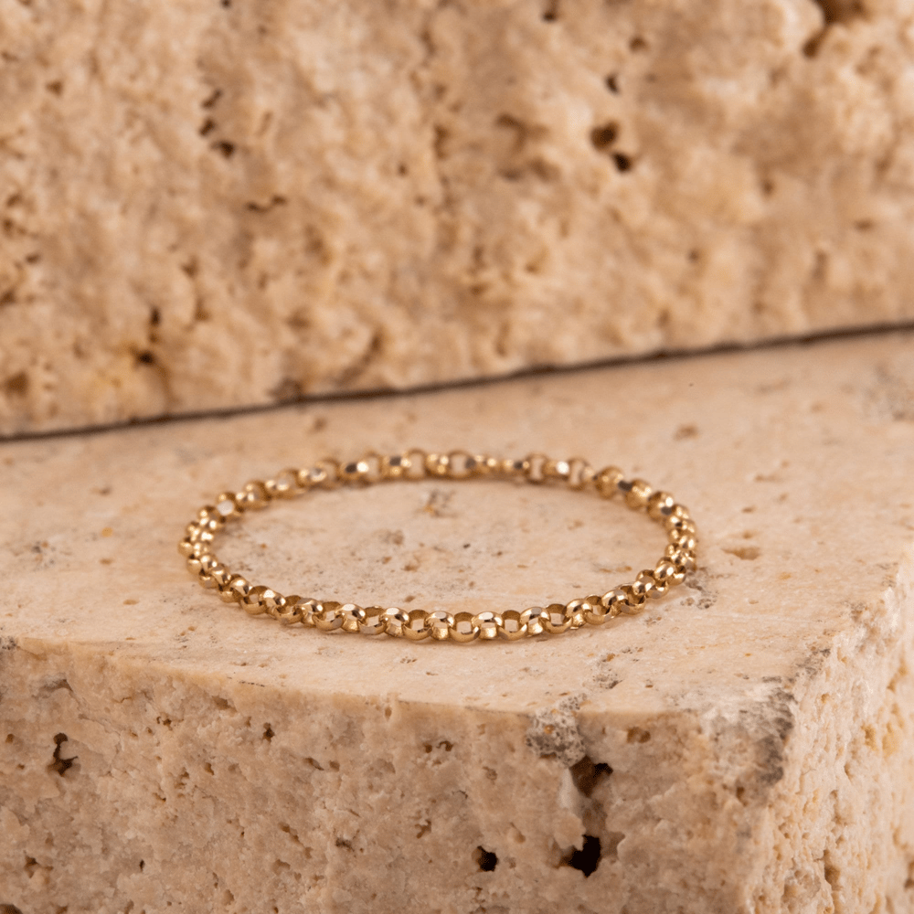 Altın Küp Zincir Yüzük - Goldstore