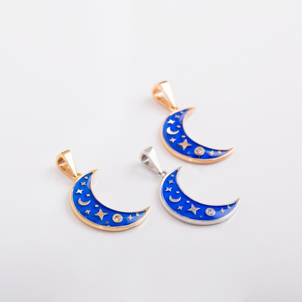 Altın Mineli Ay Yıldız Kolye - Goldstore
