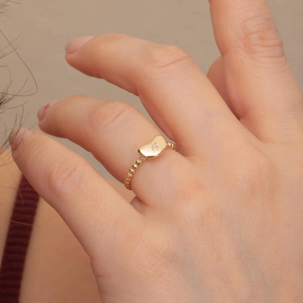 Altın Mini Fasulye Yüzük - Goldstore