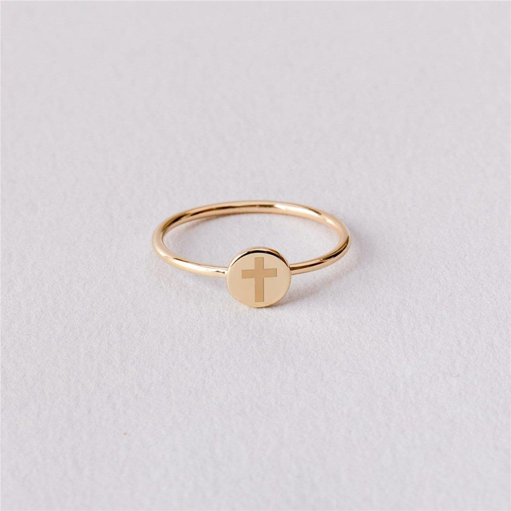 Altın Mini Haç Yüzük - Goldstore