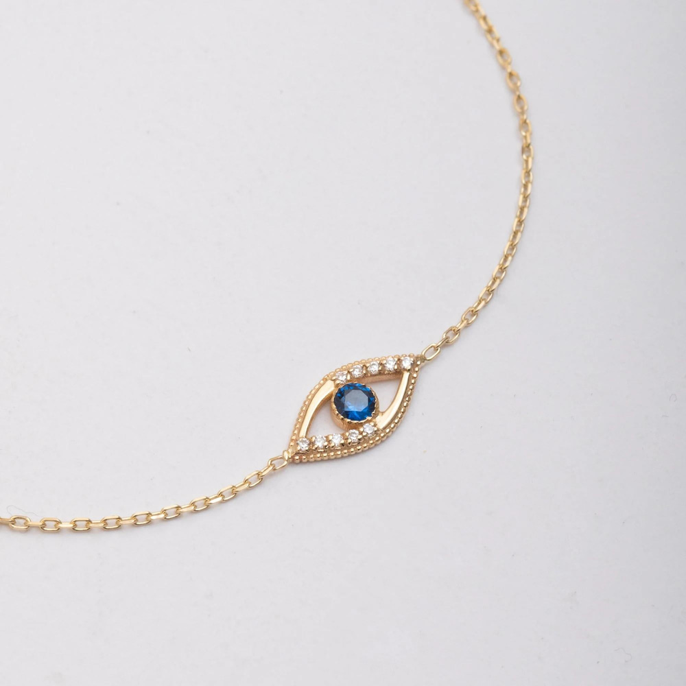 Altın Nazar Boncuğu Bileklik - Goldstore