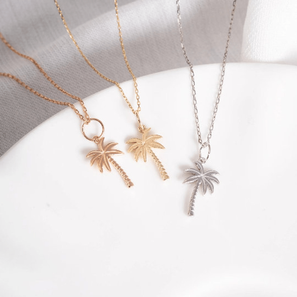 Altın Palmiye Figürlü Kolye - Goldstore