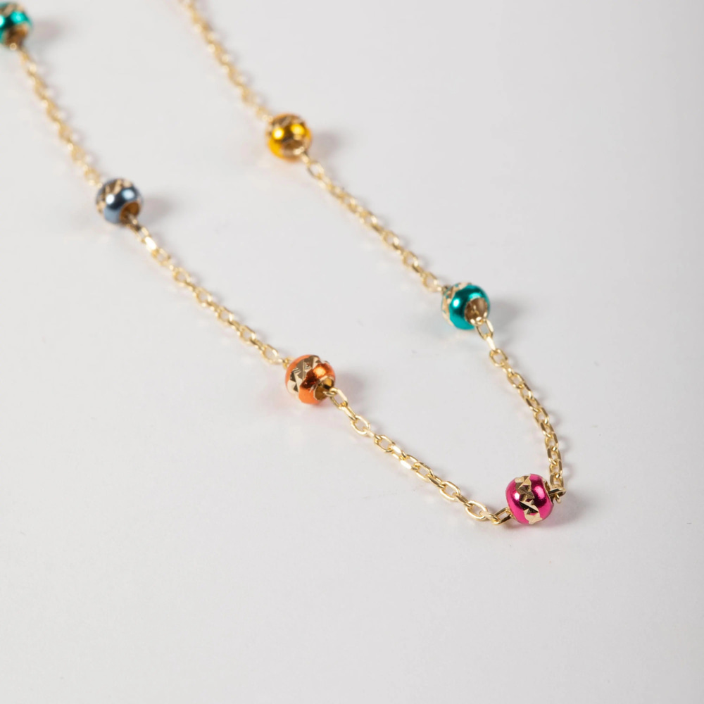 Altın Renkli Boncuk Kolye - Goldstore