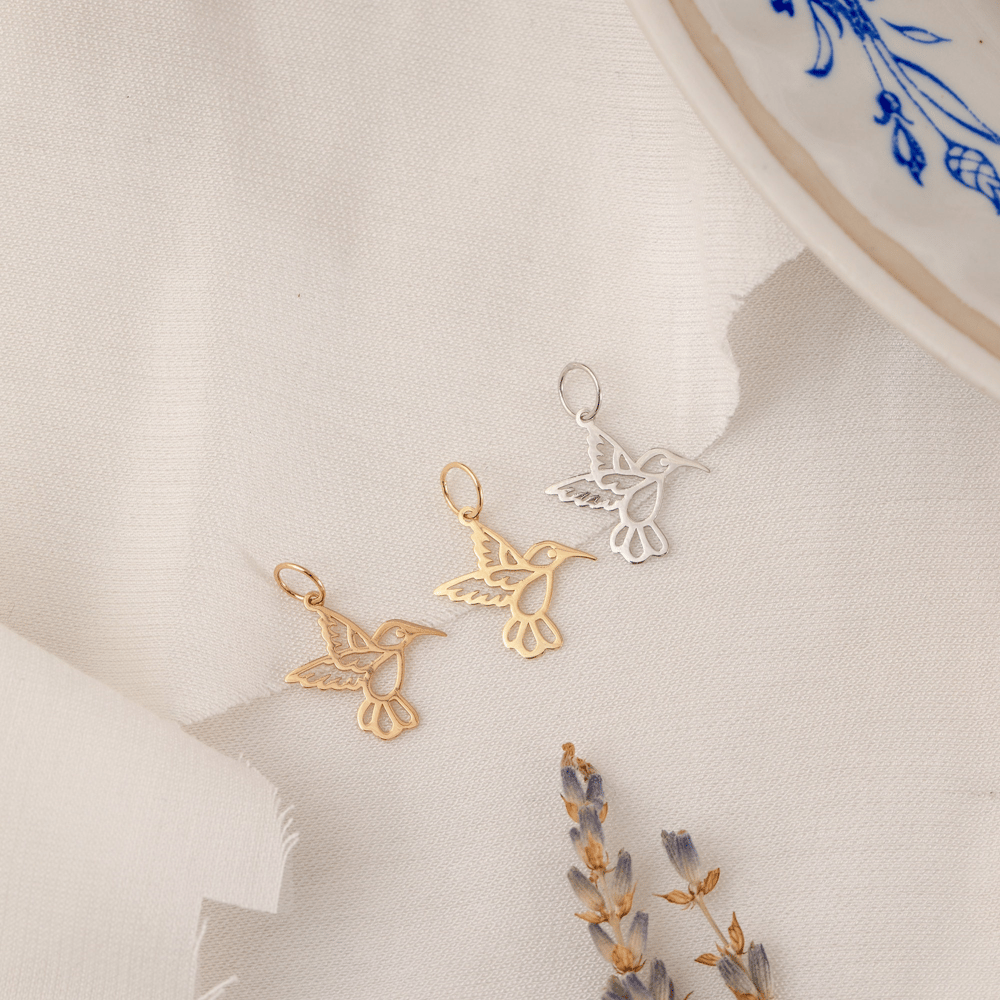 Altın Sinek Kuşu Kolye - Goldstore